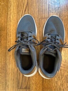 adidas black and gold cloudfoam Sneakers